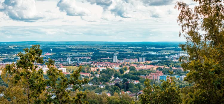 Utsikt över Skövde