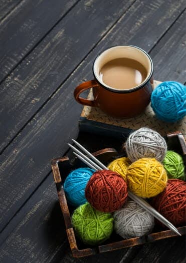 evenemangsbild för Handarbetscafé på Timmersdala bibliotek 