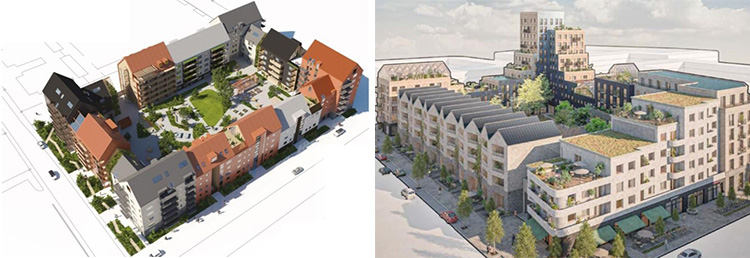 Blanks fastigheters och Jättadalens förslag på byggnation
